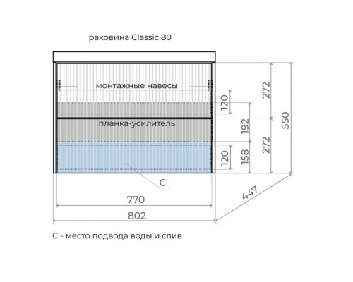 Style Line Комплект мебели Стокгольм 80 подвесной белый рифленый софт Style Line Комплект мебели Стокгольм 80 подвесной белый рифленый софт