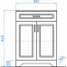 Style Line Тумба Олеандр-2 60 Люкс, белая
