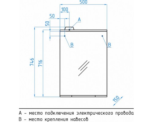 Style Line Зеркало Инга 50/С белое