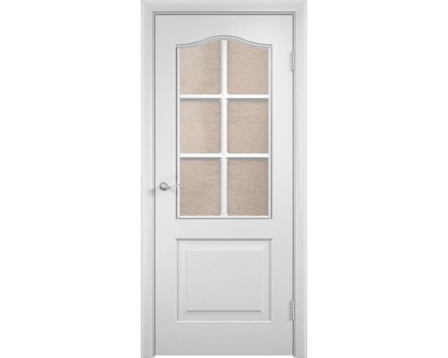 Дверь Верда Классика 2 ламинированное Остекление Глория Белый