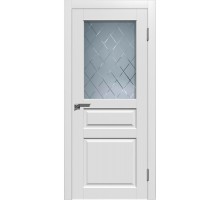 Дверь Верда Гранд 3 эмаль Остекление Сатинат белое РАЛ 9003
