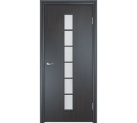 Дверь Верда Тип С-12 ламинированное Остекление Сатинато Венге 2