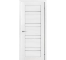 Дверь Stabile Porte Деко-19 nanotex soft белый тик  стекло белый сатинат