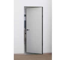 Дверь Profilo Porte PX-0 Invisible REVERS под покраску  кромка Черная с 4-х ст.3 пет.KronaK и замок ПР