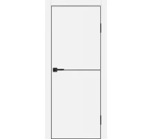 Дверь Profilo Porte P-19 NEW PET белый матовый  черный молдинг РЕТ ABS черная кромка с 4-х ст. врезка
