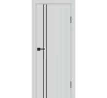 Дверь Profilo Porte P-20 NEW PET агат матовый  черный молдинг