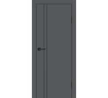 Дверь Profilo Porte P-20 NEW PET графит матовый  черный молдинг