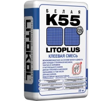 LitoPLUS K55 EVO клеевая смесь белая 25kg Litokol