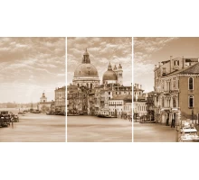 Ceramica Classic Venice Панно стекло из 3-х плиток 75х40