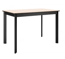 Стол DikLine LK110 Керамика Krater Perla (бежевый матовый) /подстолье черное/опоры черные