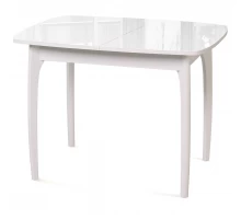 Стол DikLine M40 белый/стекло белое optiwhite