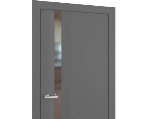 Дверь Belwooddoors Межкомнатная дверь Слайд с зеркалом Эмаль графит Дверь Belwooddoors Межкомнатная дверь Слайд с зеркалом Эмаль графит