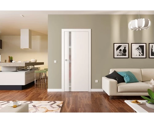 Дверь Belwooddoors Межкомнатная дверь Слайд с зеркалом Эмаль графит Дверь Belwooddoors Межкомнатная дверь Слайд с зеркалом Эмаль графит