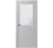 Дверь Belwooddoors Межкомнатная дверь Элина со стеклом Эмаль светло-серый