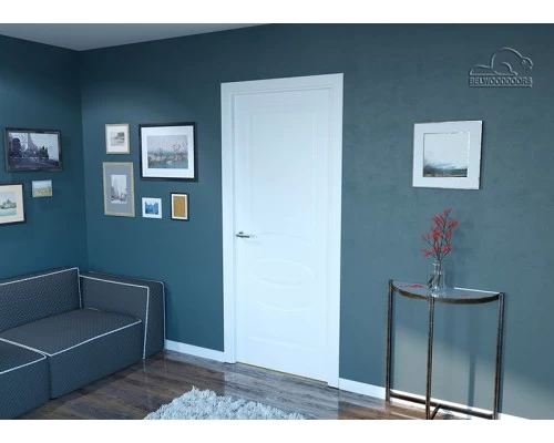 Дверь Belwooddoors Межкомнатная дверь Элина глухая Эмаль светло-серый