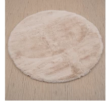 Raschel carpet Ковер турецкий Krolik круг 1000A T2408_BEIGE