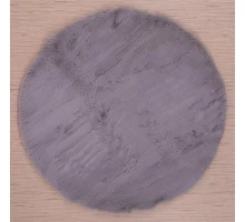 Raschel carpet Ковер турецкий Krolik круг 1000A T9082_GREY