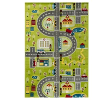 Ковер Турецкий AHENKLI PLAY RUGS дизайн D591A GREEN-CREAM