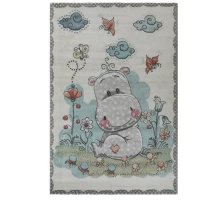 Ковер Турецкий Bade dis BAMBINI дизайн G2291 SMOKE-WHITE