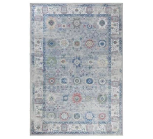 Ковер Турецкий Samira ILONNA дизайн AB016A GREY-BLUE