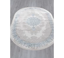 Ковер Arda Efsan L270A cream shrink/blue fdy Овал