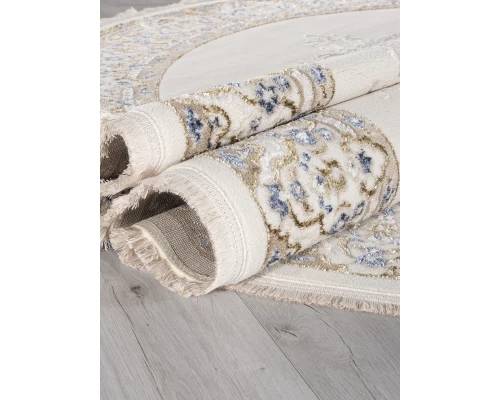 Ковер Kardelen Essa 27236A cream/blue Овал Ковер Kardelen Essa 27236A cream/blue Овал