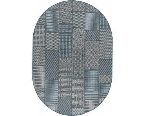 Ковер Merinos Kair S160 blue Овал Ковер Merinos Kair S160 blue Овал