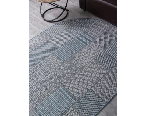 Ковер Merinos Kair S160 blue Овал Ковер Merinos Kair S160 blue Овал