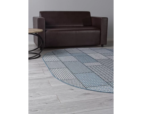 Ковер Merinos Kair S160 blue Овал Ковер Merinos Kair S160 blue Овал