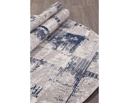 Ковер Merinos Richi 8673 gray-blue Овал