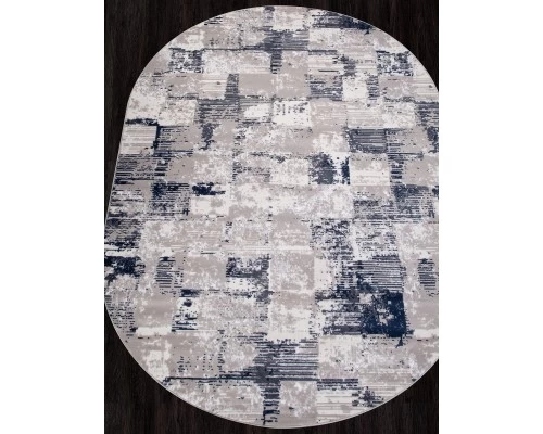 Ковер Merinos Richi 8673 gray-blue Овал