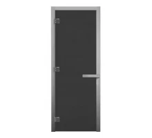 Дверь стекло Бронза 180х70 (8мм, 3 петли 716 GB) (ХВОЯ)