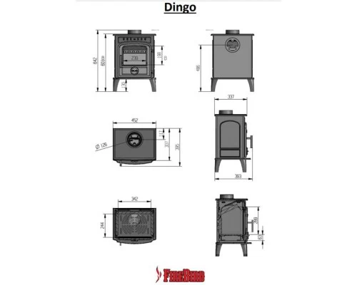 Печь-камин Dingo 5 кВт Печь-камин Dingo 5 кВт