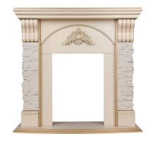 RealFlame Портал каминный из МДФ Athena бежевый, под очаги Majestic, Fobos, Eugene, 3D Olympic, 3D Oregan.