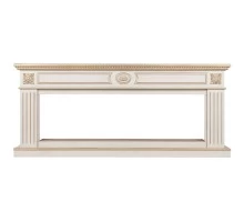 RealFlame Портал каминный из МДФ Siena 60 белый дуб с золотой патиной , под очаг Saphir 60